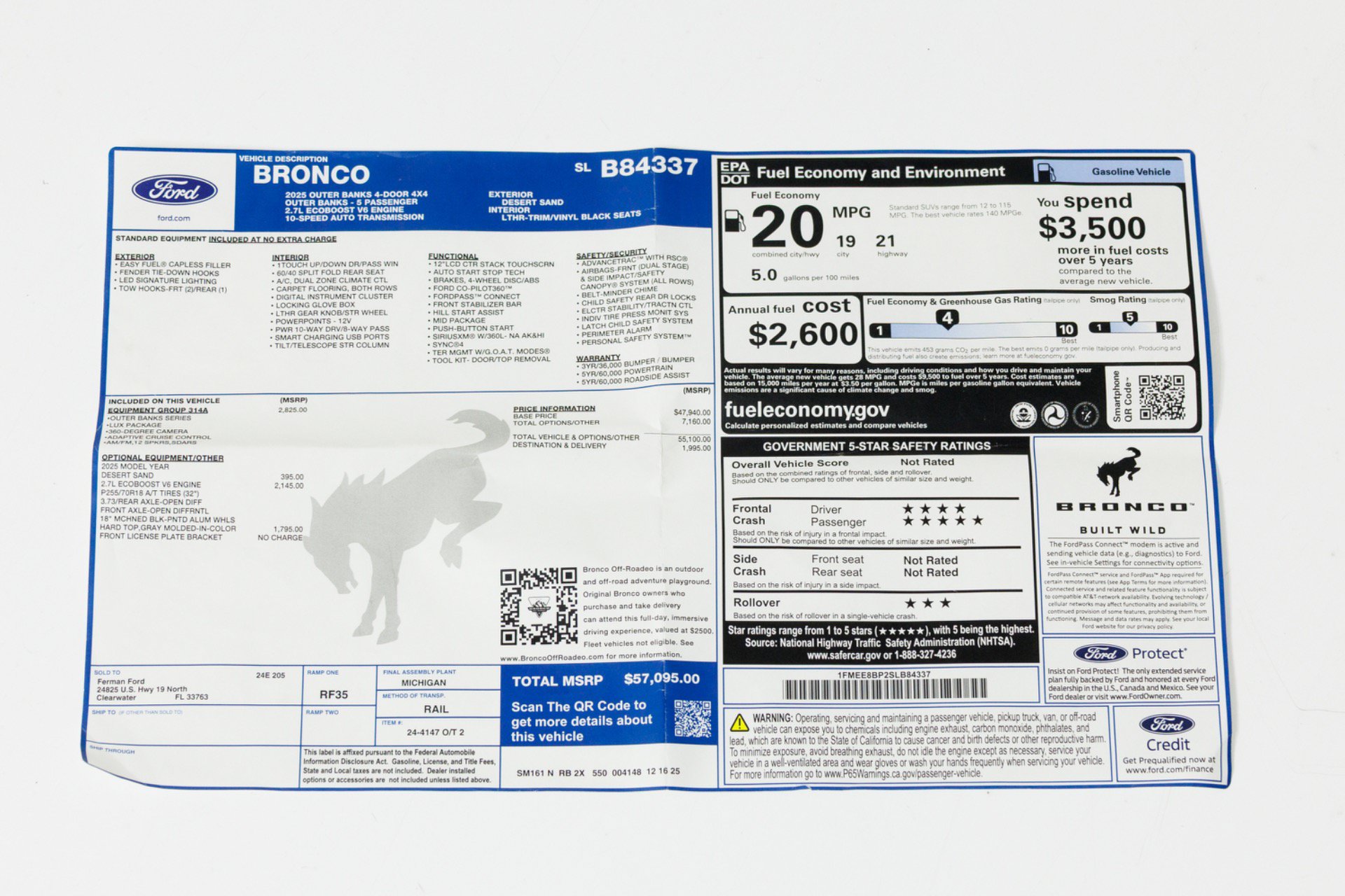 Used 2025 Ford Bronco Outer Banks AWD/4WD image 91