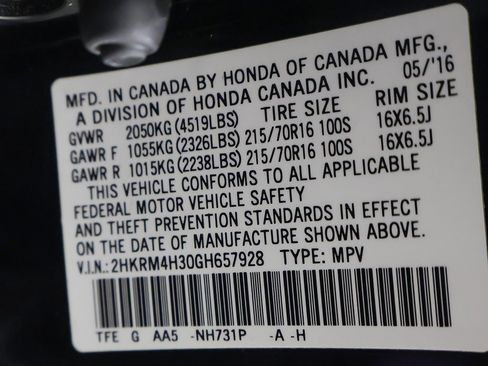 Used 2016 Honda CR-V LX image 42