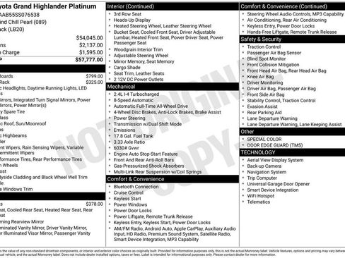 Used 2025 Toyota Grand Highlander AWD image 39