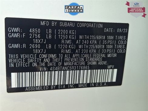 Certified 2024 Subaru Outback Limited image 29