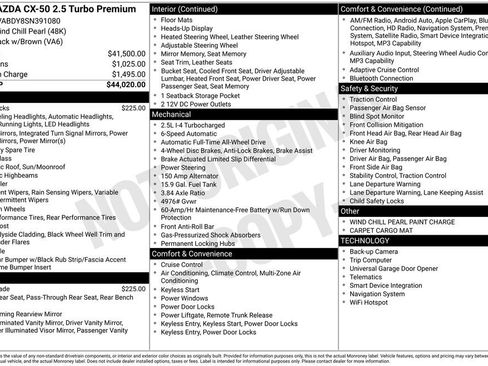 New 2025 MAZDA CX-50 AWD 2.5 Turbo w/ Premium Pkg image 4