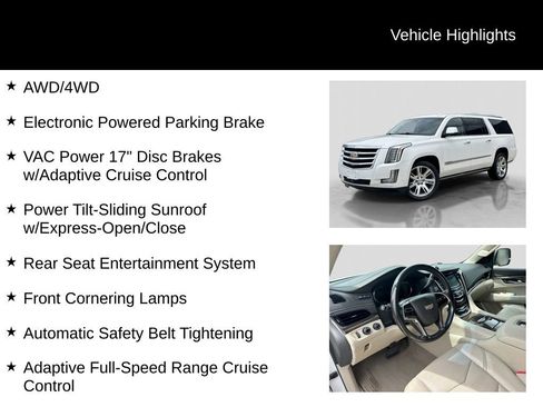 Used 2018 Cadillac Escalade ESV Premium Luxury AWD/4WD image 31