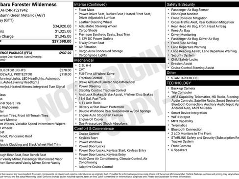 Used 2024 Subaru Forester Wilderness w/ Convenience Package AWD/4WD image 26