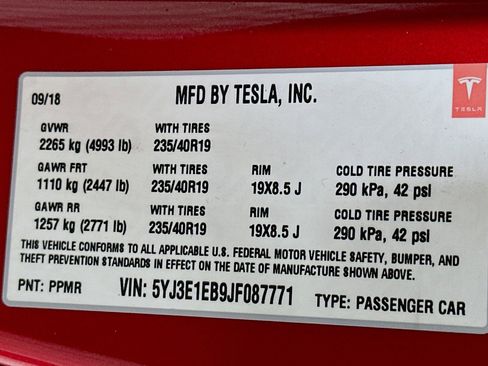 Used 2018 Tesla Model 3 Performance AWD/4WD image 24