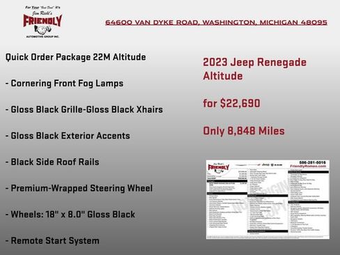 Used 2023 Jeep Renegade Altitude AWD/4WD image 4