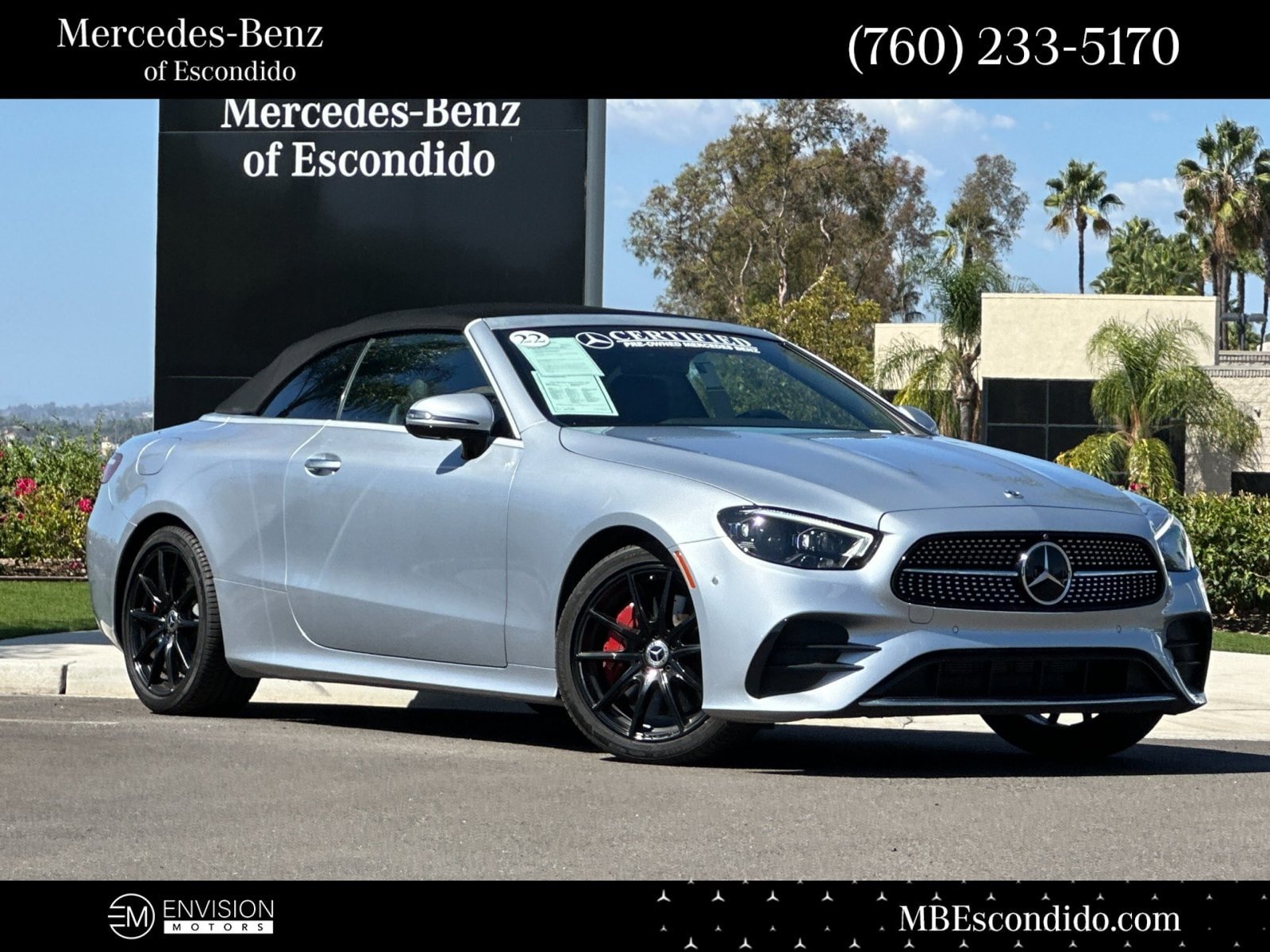 Certified 2022 Mercedes-Benz E 450 Cabriolet w/ AMG Line image 1