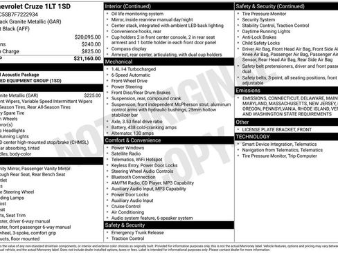Used 2015 Chevrolet Cruze LT image 2