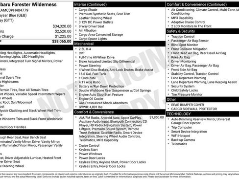 Certified 2023 Subaru Forester Wilderness image 5