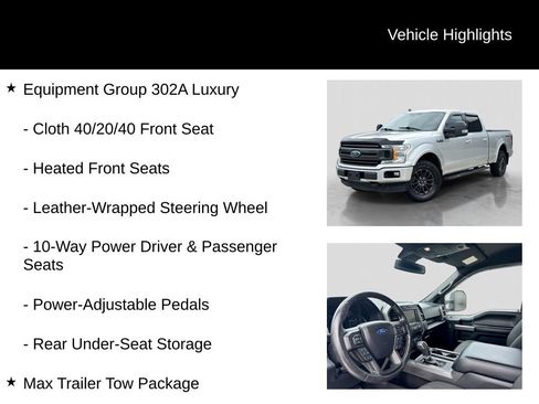 Used 2019 Ford F150 XLT w/ Equipment Group 302A Luxury AWD/4WD image 11