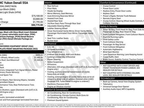 Used 2022 GMC Yukon Denali AWD/4WD image 19