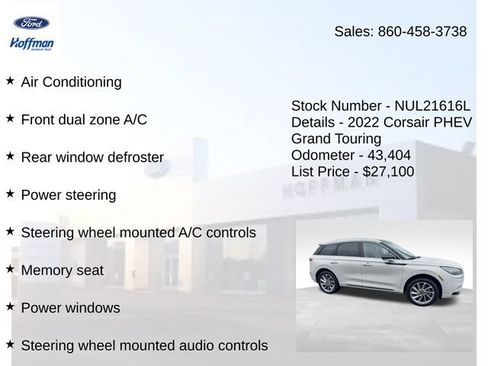 Certified 2022 Lincoln Corsair Grand Touring AWD/4WD image 15