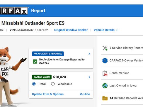 Used 2024 Mitsubishi Outlander Sport ES AWD/4WD image 2
