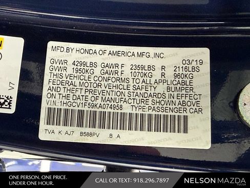 Used 2019 Honda Accord EX-L image 52