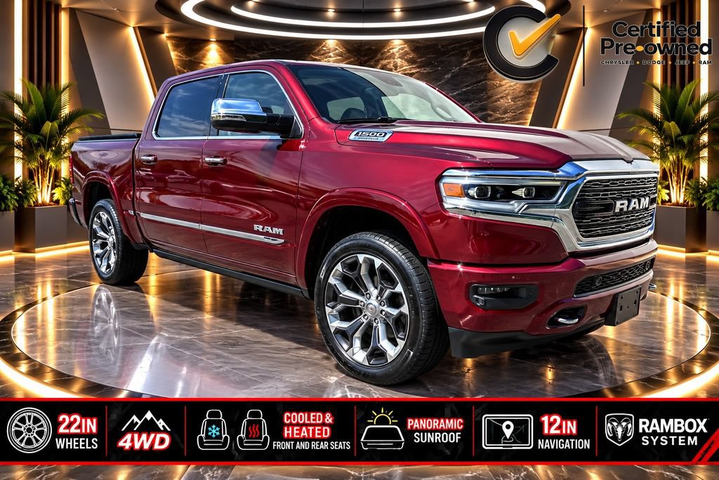 Used 2023 RAM 1500 Limited w/ Body Color Bumper Group AWD/4WD 360° Tour