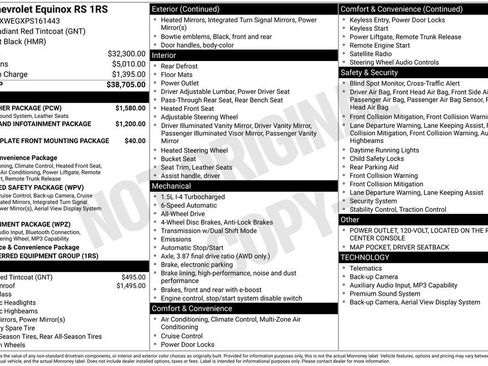 Certified 2023 Chevrolet Equinox RS w/ RS Leather Package image 3