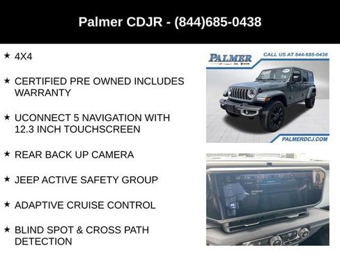 Used 2025 Jeep Wrangler Unlimited Sahara w/ Safety Group AWD/4WD image 6