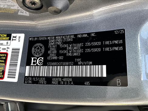 Used 2026 Toyota Highlander Limited AWD/4WD image 33