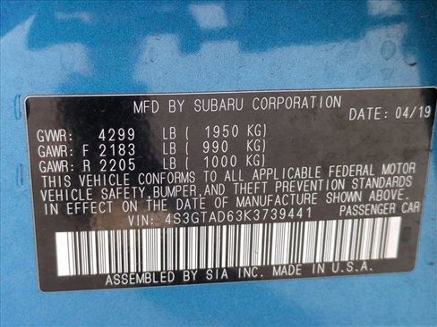 Used 2019 Subaru Impreza 2.0i Premium w/ Eyesight & BSD/Rcta & SRF image 14