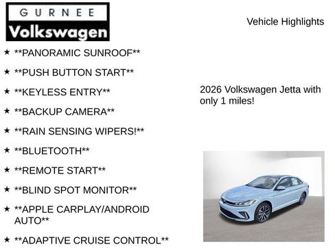 New 2026 Volkswagen Jetta SE FWD image 7