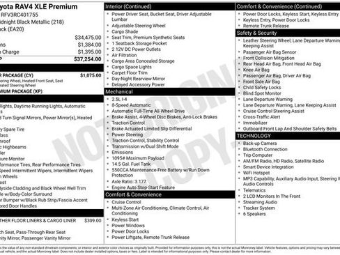 Used 2024 Toyota RAV4 XLE Premium w/ Weather Package AWD/4WD image 36