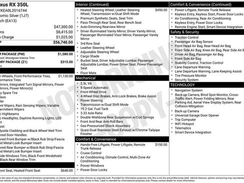 Used 2020 Lexus RX 350L FWD w/ Premium Package image 11