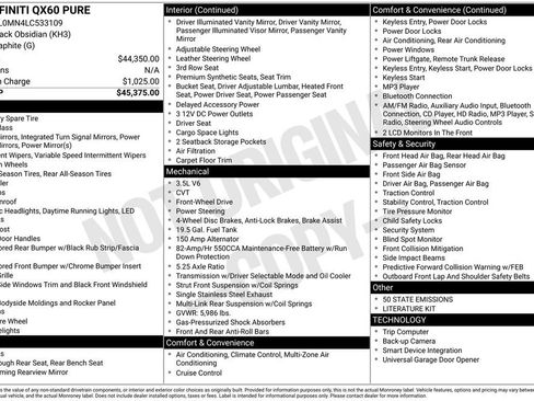 Used 2020 INFINITI QX60 Pure image 25