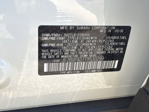 New 2026 Subaru Outback Premium AWD/4WD image 31
