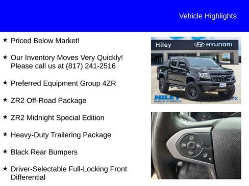 Used 2020 Chevrolet Colorado ZR2 w/ ZR2 Midnight Special Edition AWD/4WD image 9
