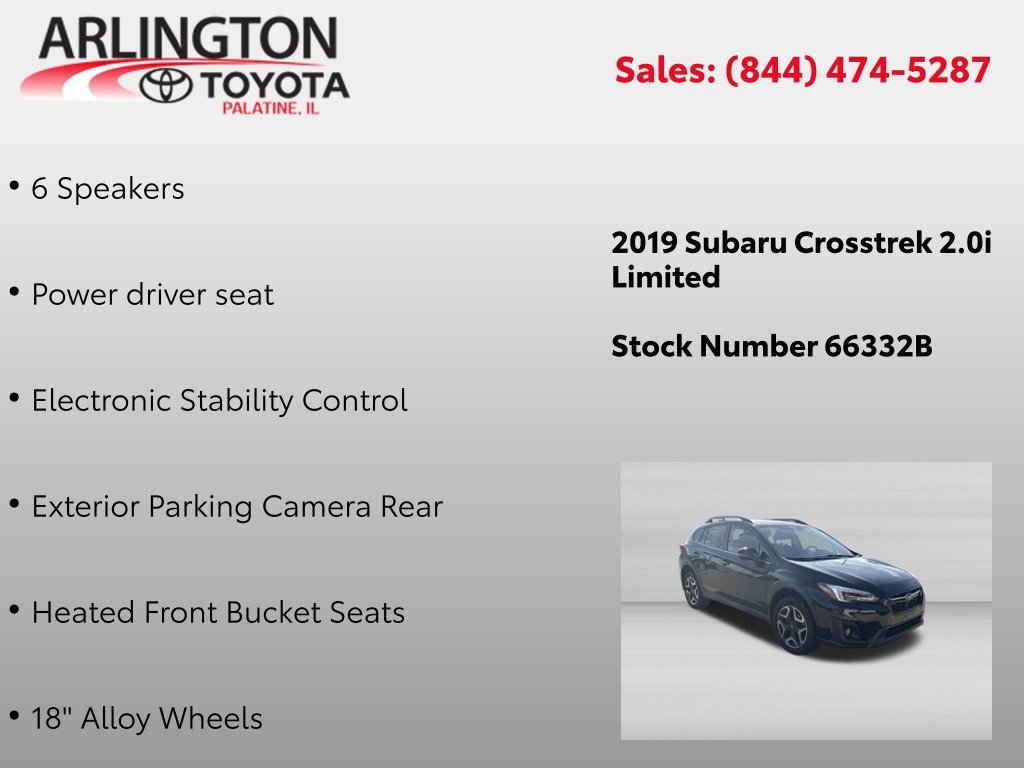 Used 2019 Subaru Crosstrek 2.0i Limited AWD/4WD image 2