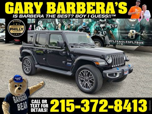 Used 2023 Jeep Wrangler Sahara w/ Cold Weather Group AWD/4WD image 1