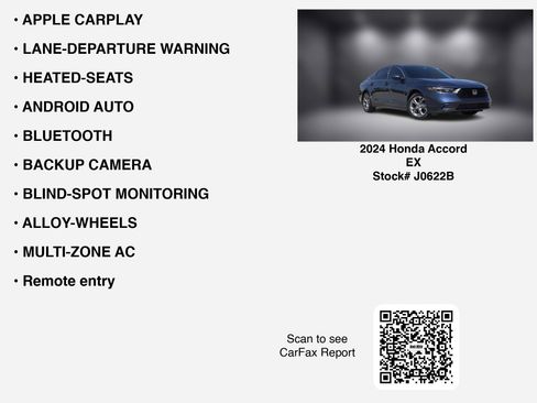 Used 2024 Honda Accord EX image 7