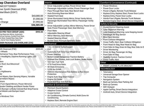 Used 2026 Jeep Cherokee Overland w/ Advanced Pro Tech Group AWD/4WD image 33