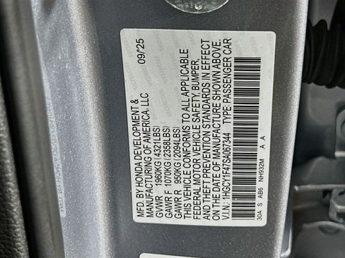 Used 2025 Honda Accord SE image 12