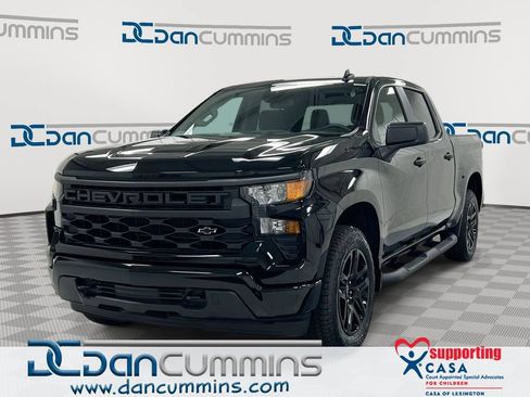 Used 2024 Chevrolet Silverado 1500 Custom w/ Turbomax Blackout Package AWD/4WD image 1