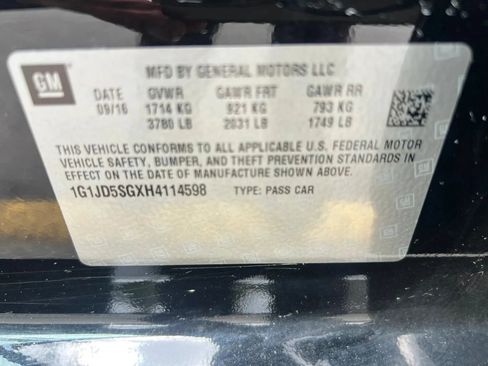 Used 2017 Chevrolet Sonic LT w/ Convenience Package FWD image 30