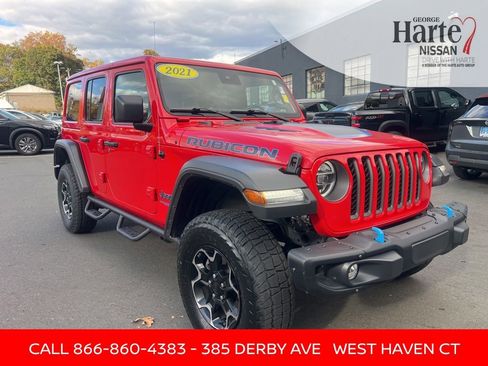Used 2021 Jeep Wrangler Unlimited Rubicon 4xe w/ Steel Bumper Group AWD/4WD image 3