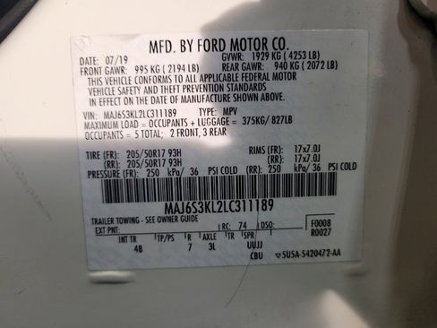 Used 2020 Ford EcoSport Titanium AWD/4WD image 33