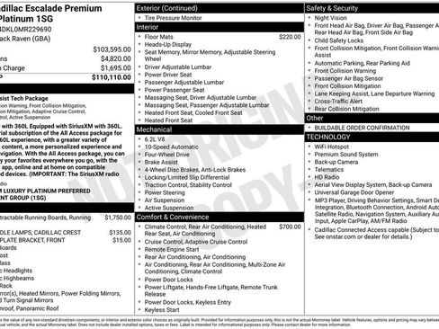 Used 2021 Cadillac Escalade Premium Luxury Platinum AWD/4WD image 6