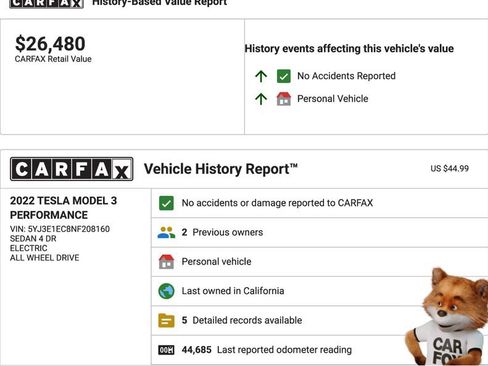 Used 2022 Tesla Model 3 Performance image 42