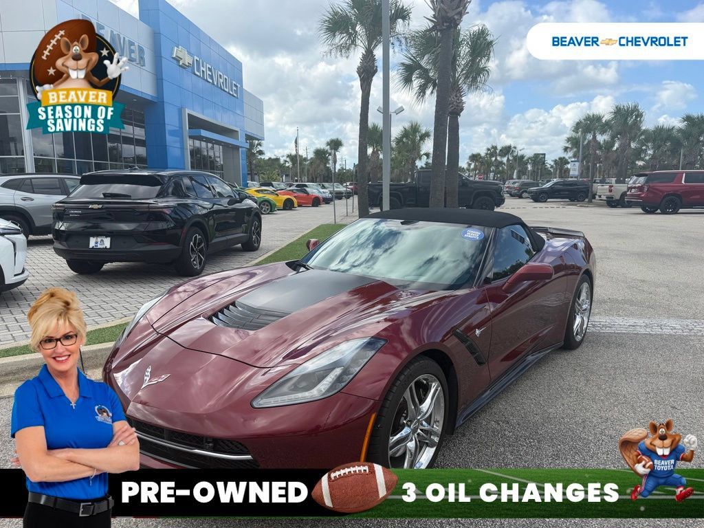 Used 2017 Chevrolet Corvette Stingray Convertible w/ 2LT Preferred Equipment Group RWD image 1