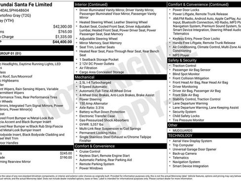 Used 2023 Hyundai Santa Fe Limited AWD/4WD image 12