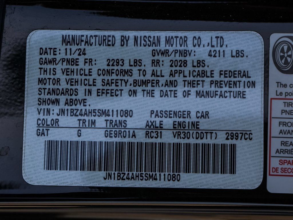 Used 2025 Nissan Z Sport w/ Floor Mat Package RWD image 27