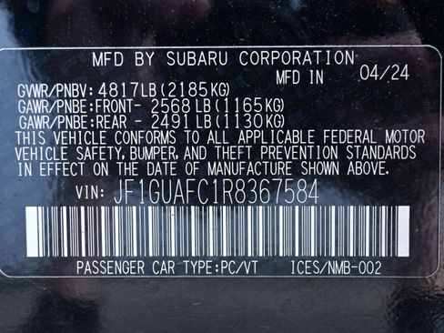 Certified 2024 Subaru Impreza 2.0i Sport AWD/4WD image 35
