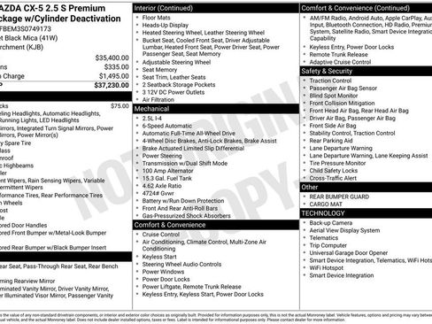 New 2025 MAZDA CX-5 AWD 2.5 S w/ Premium Plus Pkg image 36