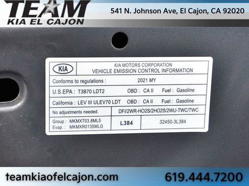 Certified 2021 Kia Telluride SX w/ Towing Package FWD image 40