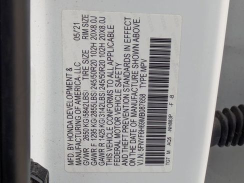 Used 2021 Honda Pilot Touring image 18