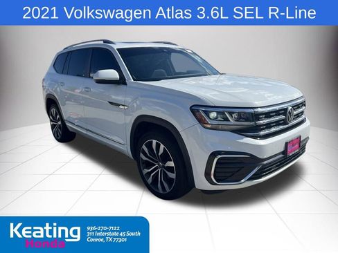 Used 2021 Volkswagen Atlas SEL R-Line FWD image 1