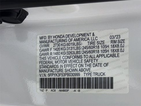 Used 2023 Honda Ridgeline RTL image 32