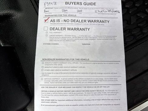 Used 2023 RAM 3500 SLT w/ Quick Order Package 2YG SLT AWD/4WD image 45
