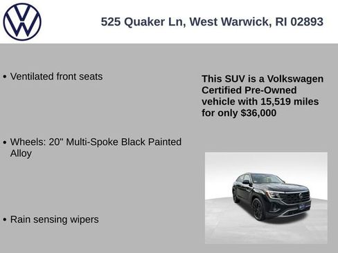 Certified 2024 Volkswagen Atlas Cross Sport SE w/ Panoramic Sunroof Package AWD/4WD image 25